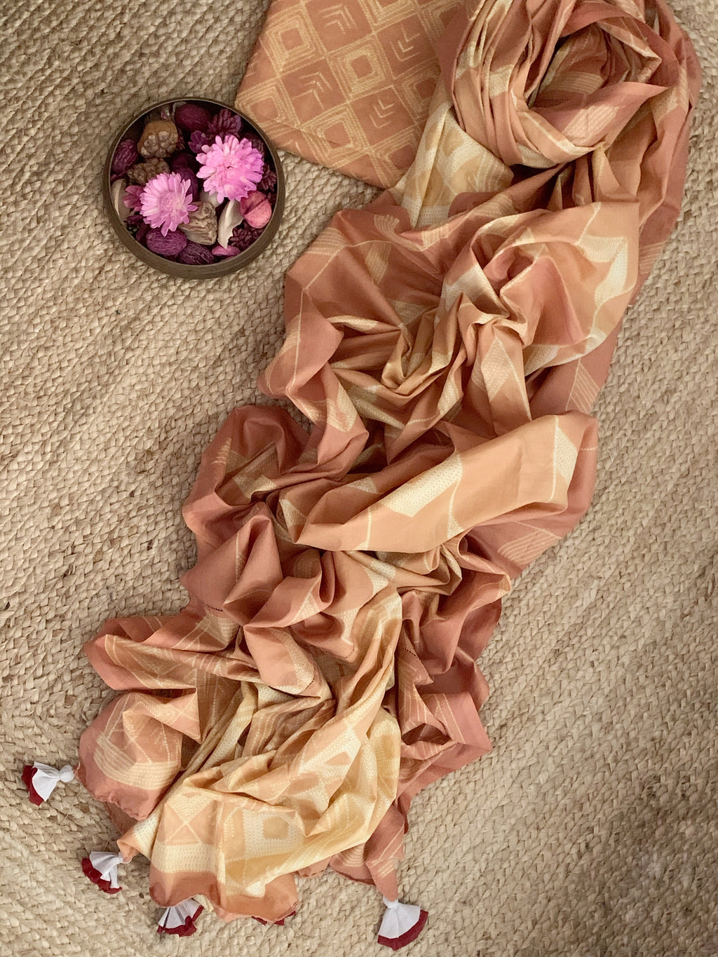 Handcrafted Shibori Kurta Dupatta Set