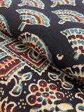 Handblock Ajrakh Cotton Kurta Bottom Set