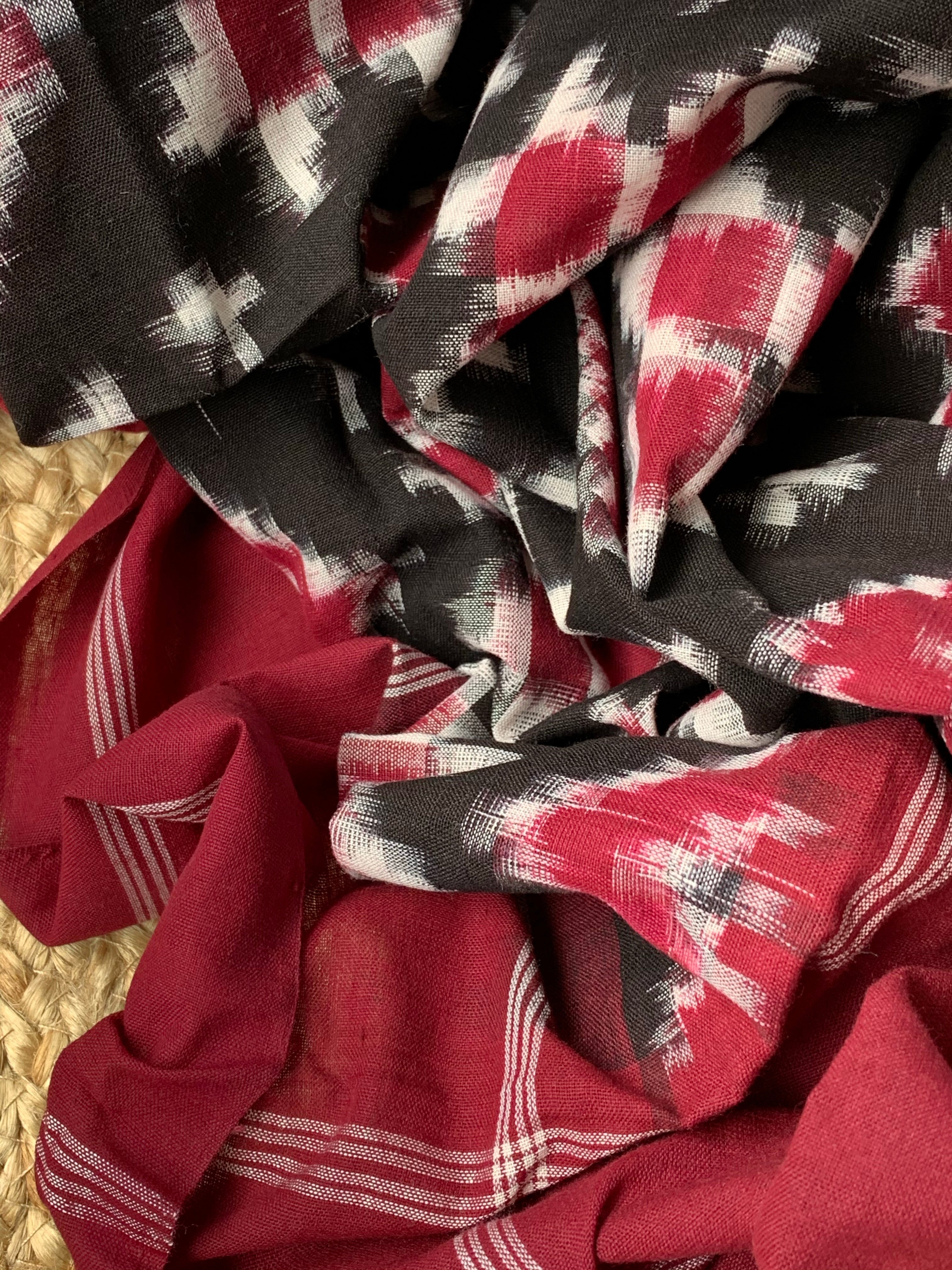 Handwoven Double Ikat Kurta Dupatta Set