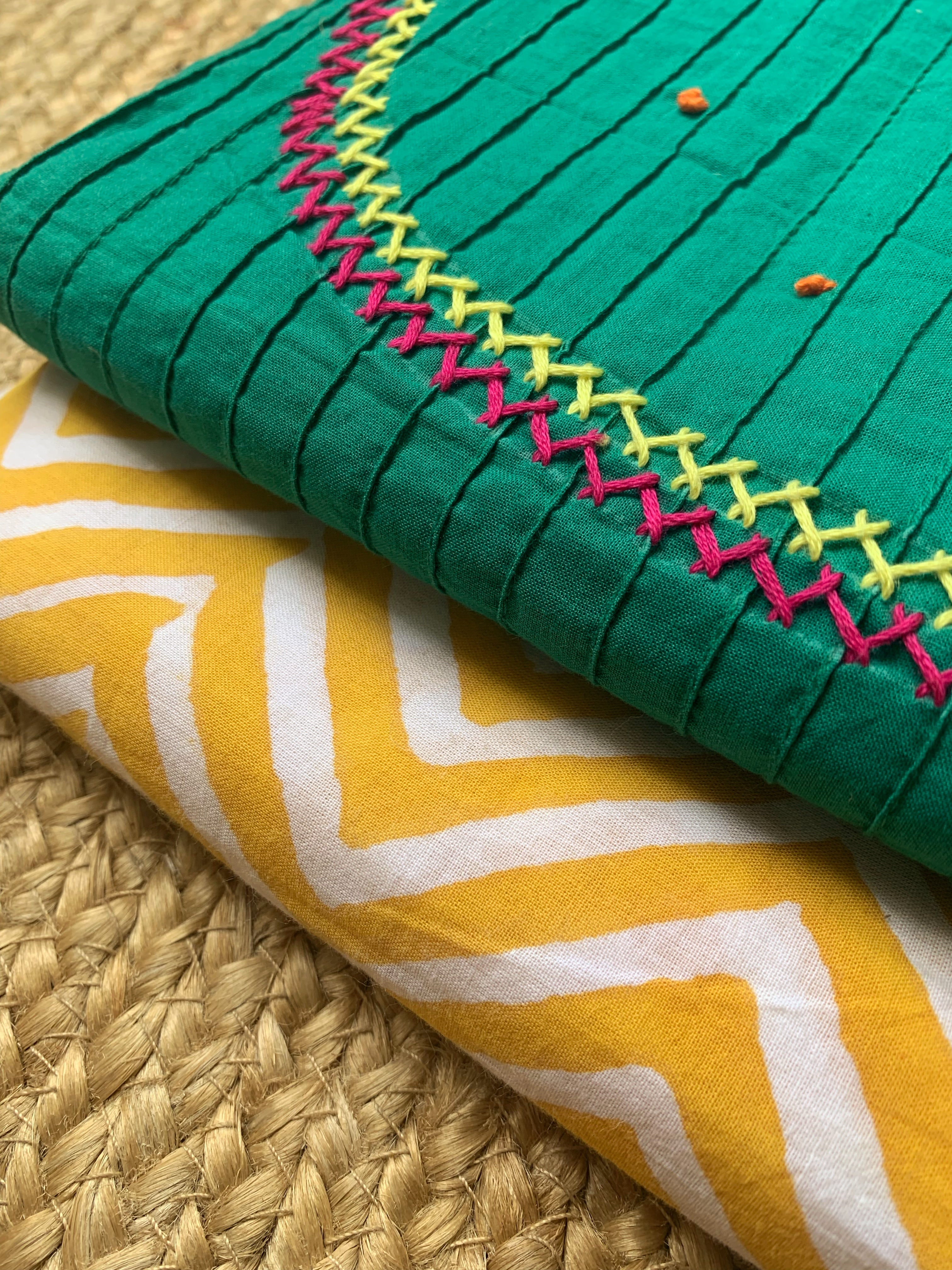 Handcrafted Kurta Bottom set