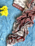 Handblock Maheshwari Bagh Suit