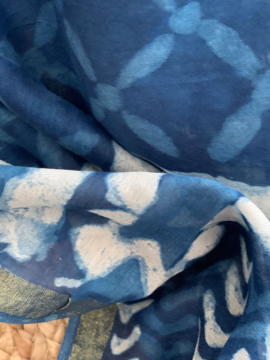 Handblock Chanderi Silk Cotton Suit