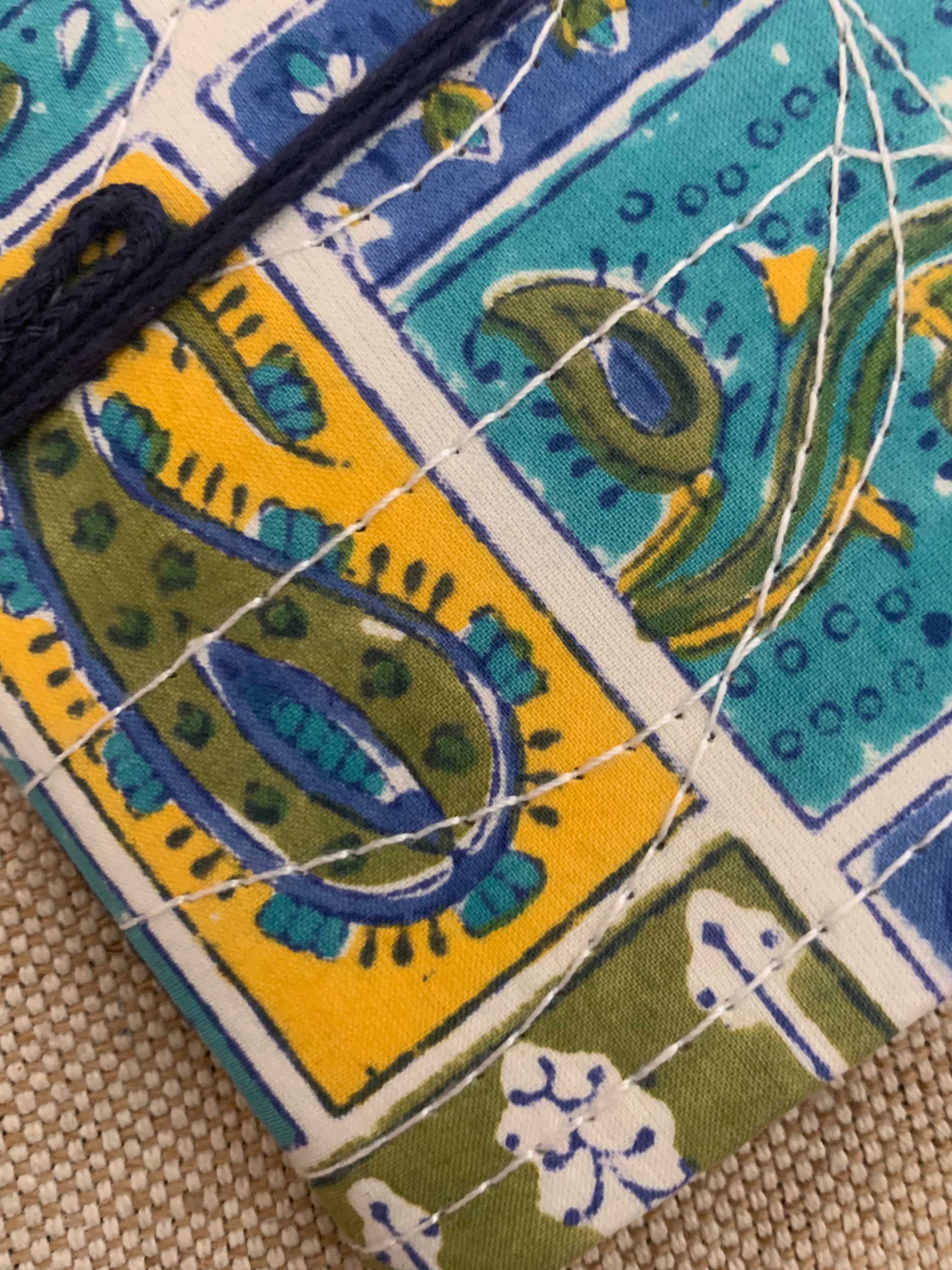Block Print Fabric Cover Diary
