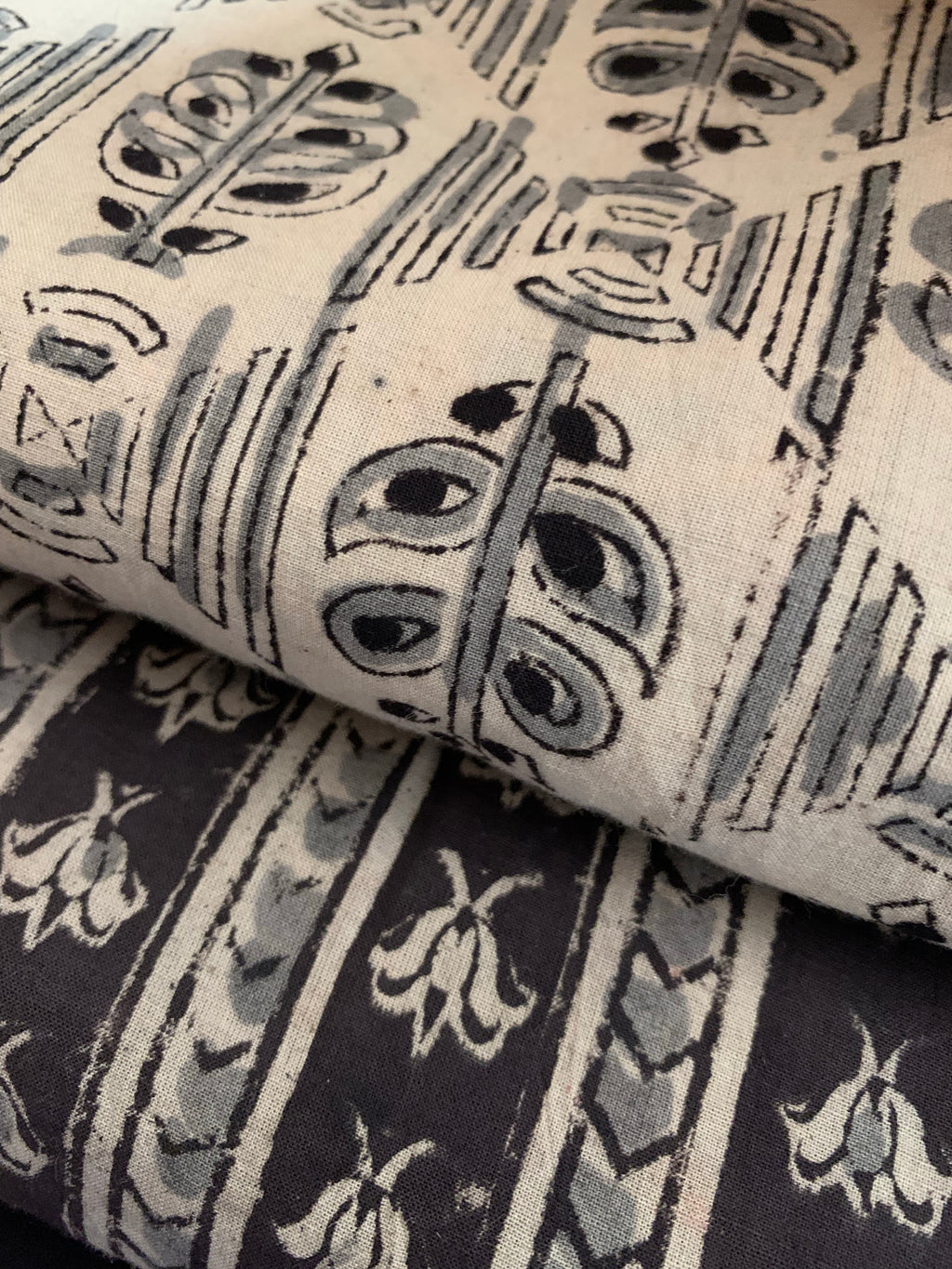 Handblock Cotton Kurta Bottom Set