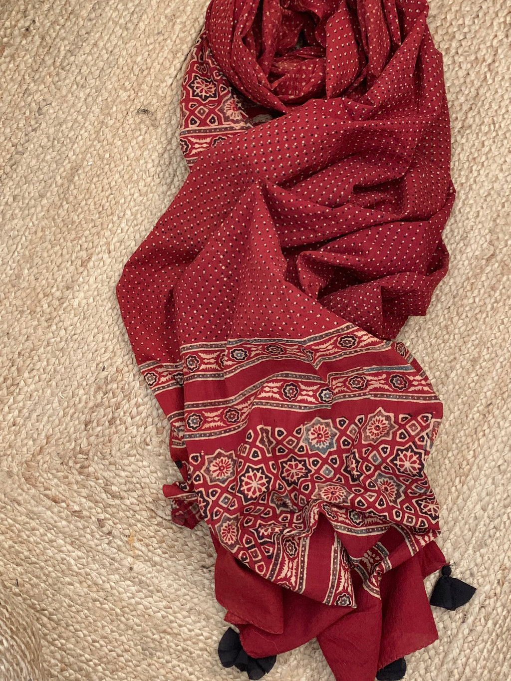 Handblock Ajrakh Suit