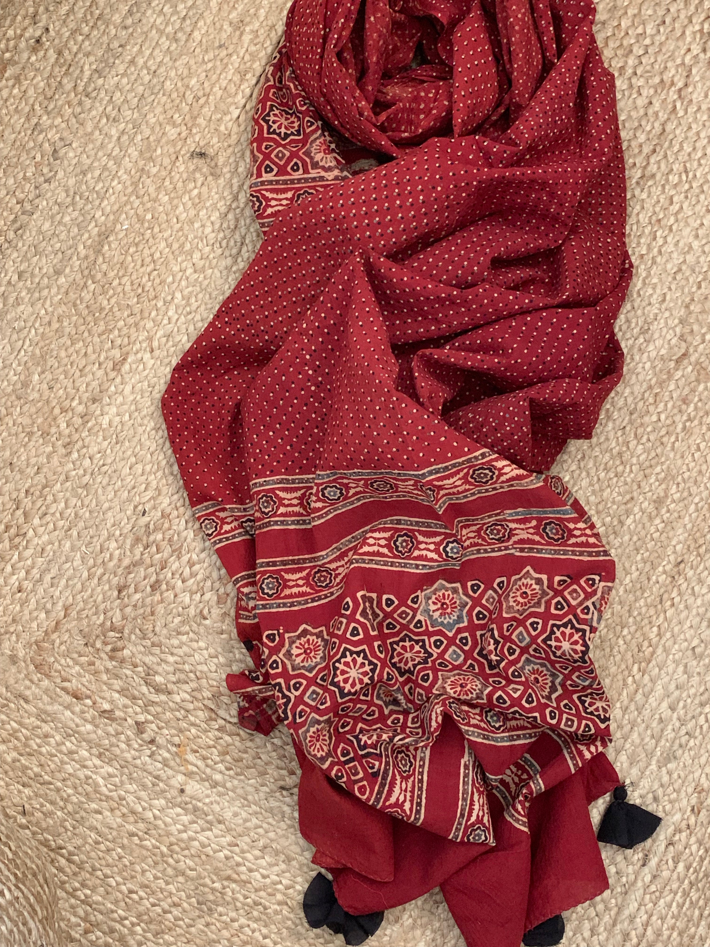 Handblock Ajrakh Suit