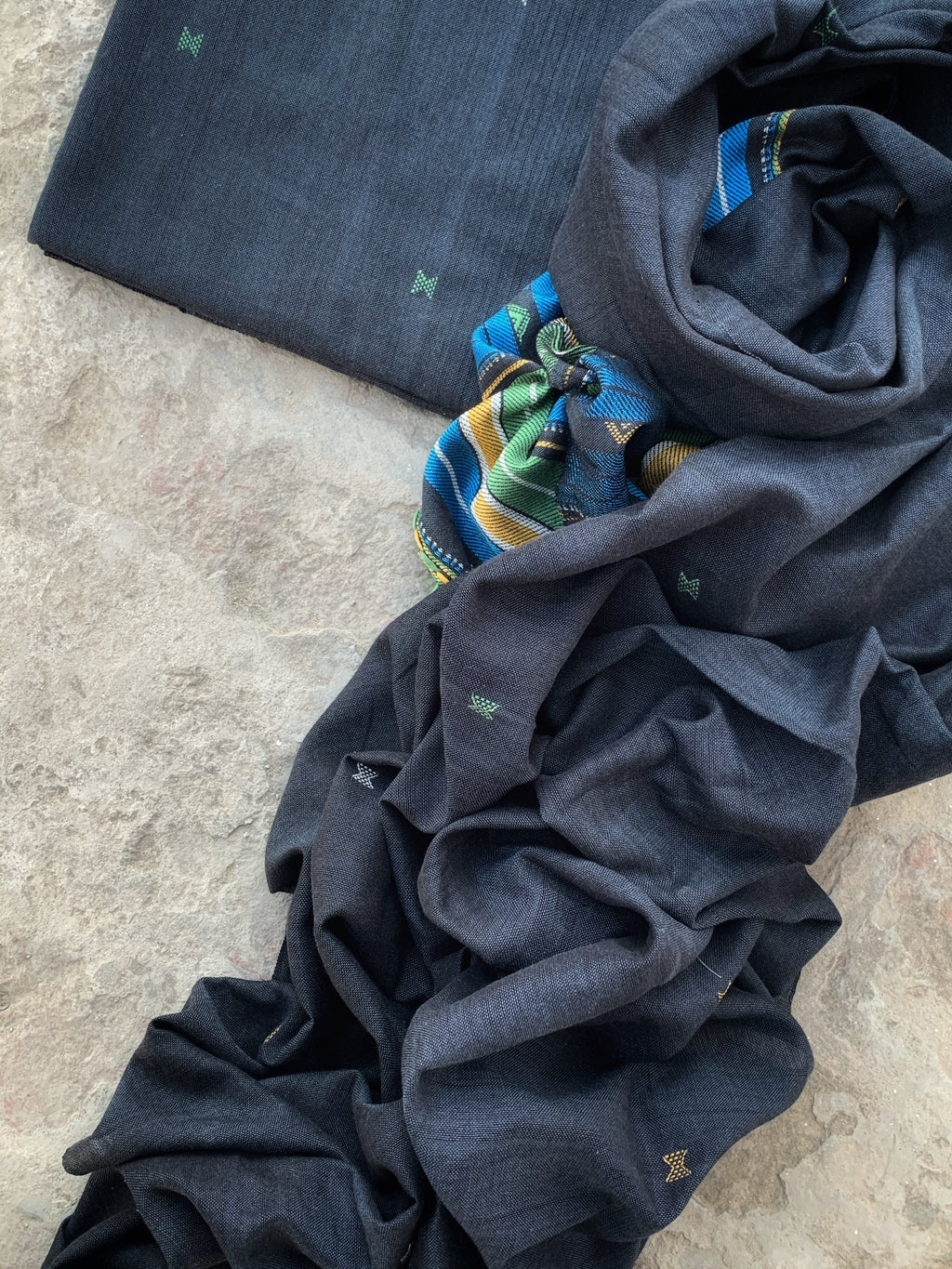 Handwoven Bhujodi Kurta Dupatta Set