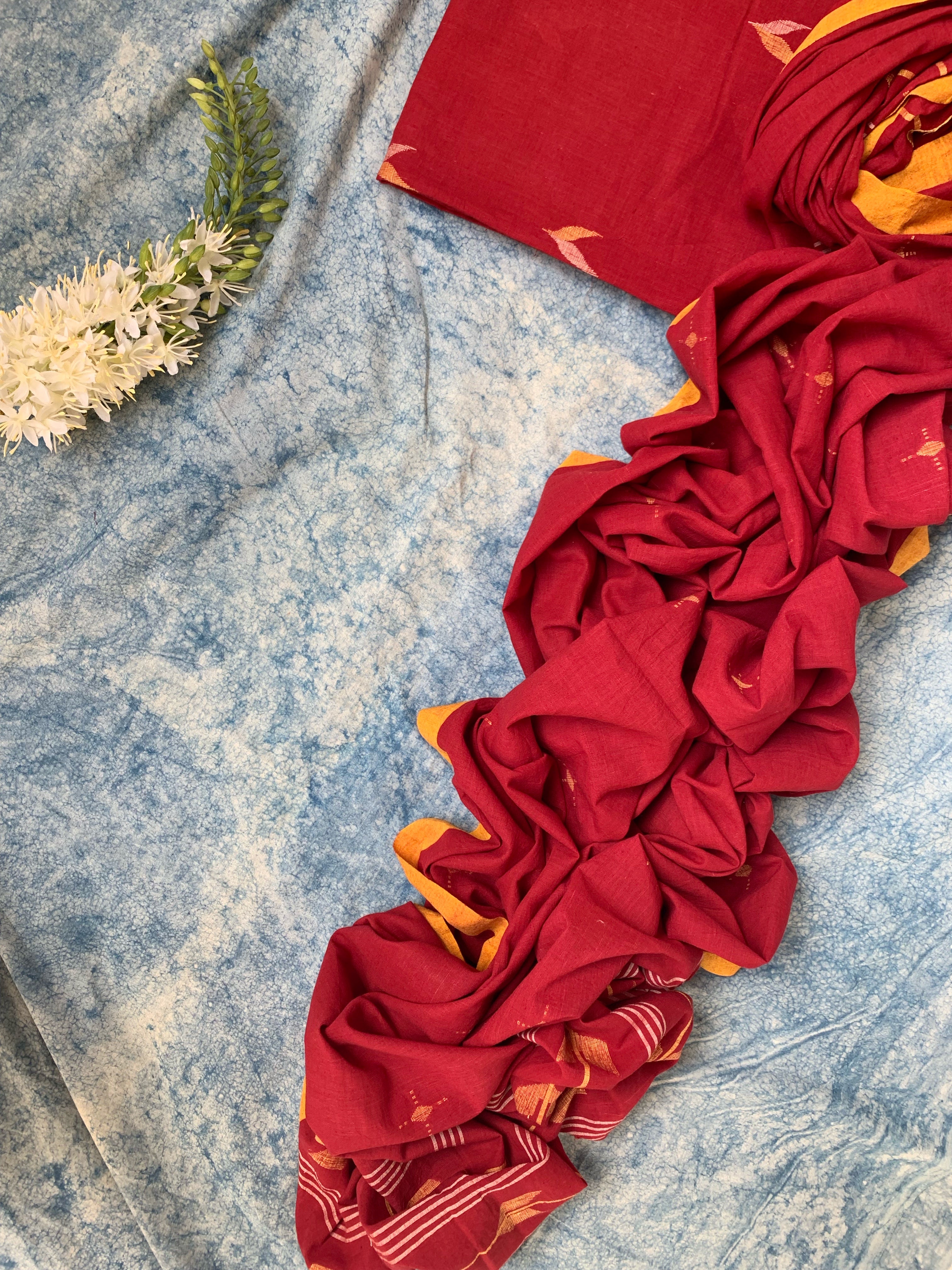 Ishq - Handwoven Bengal Jamdani Kurta Dupatta set