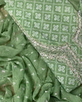 Handcrafted cotton chiffon suit