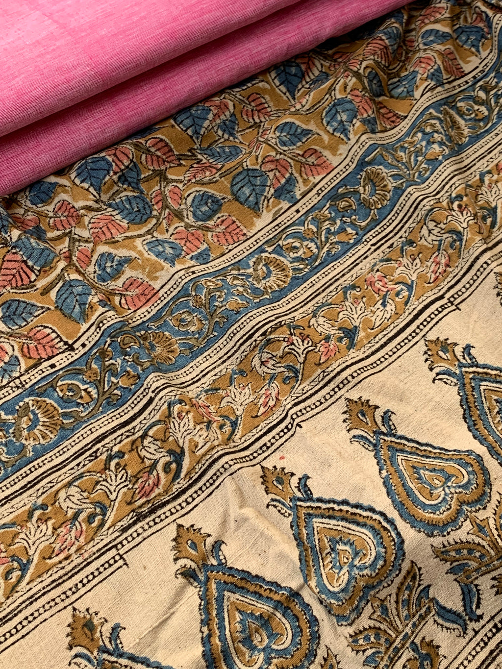 Handwoven Handcrafted Kalamkari Kurta Dupatta Set