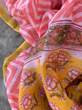 Handblock chanderi suit