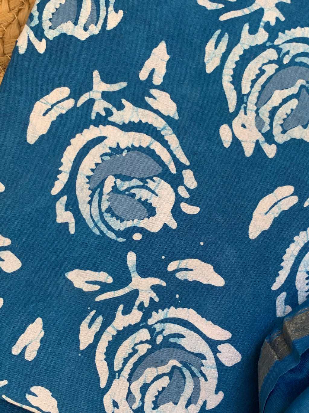 Handblock Batik Cotton Chanderi Suit