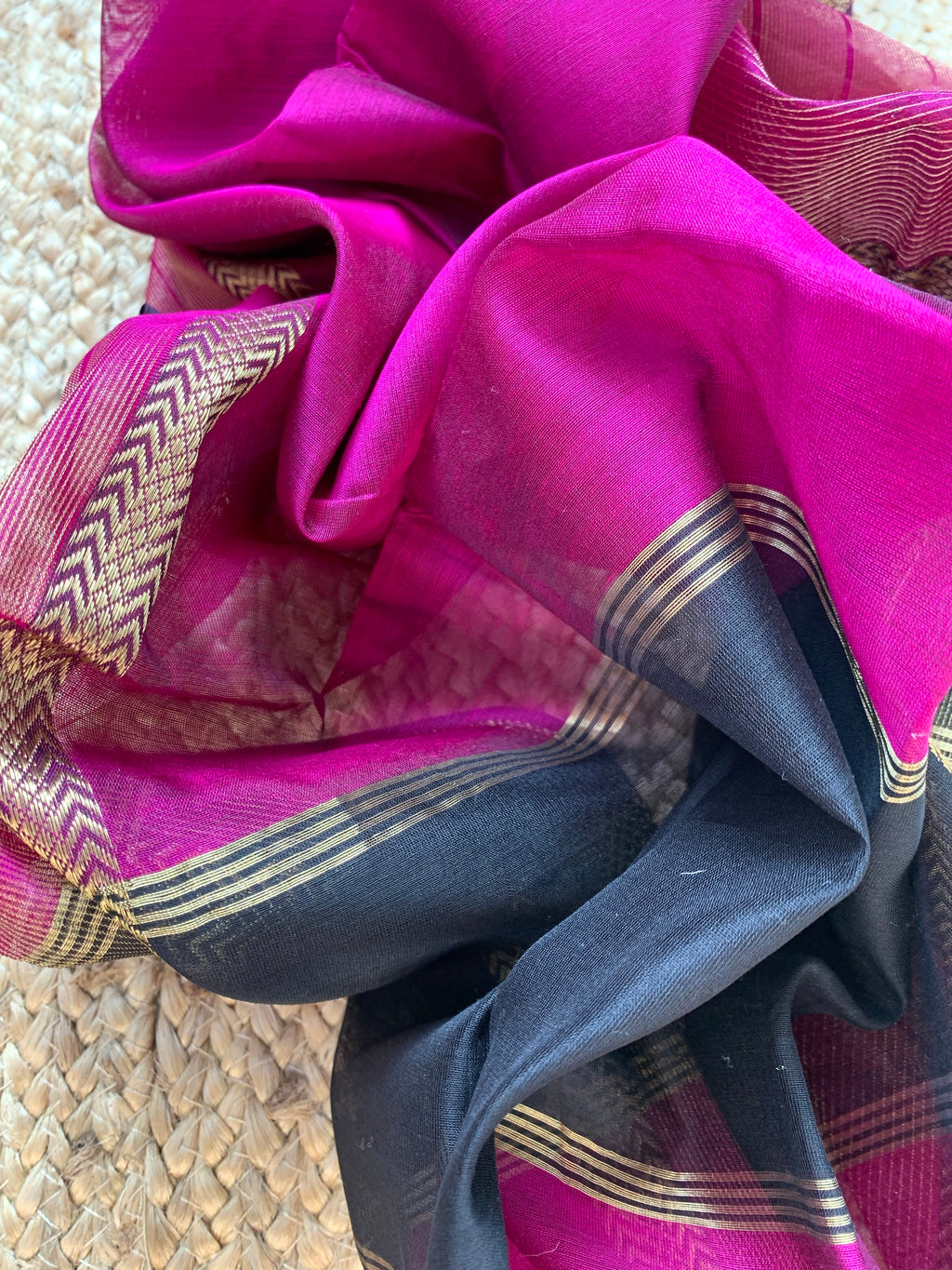Handwoven Maheshwari Kurta dupatta set