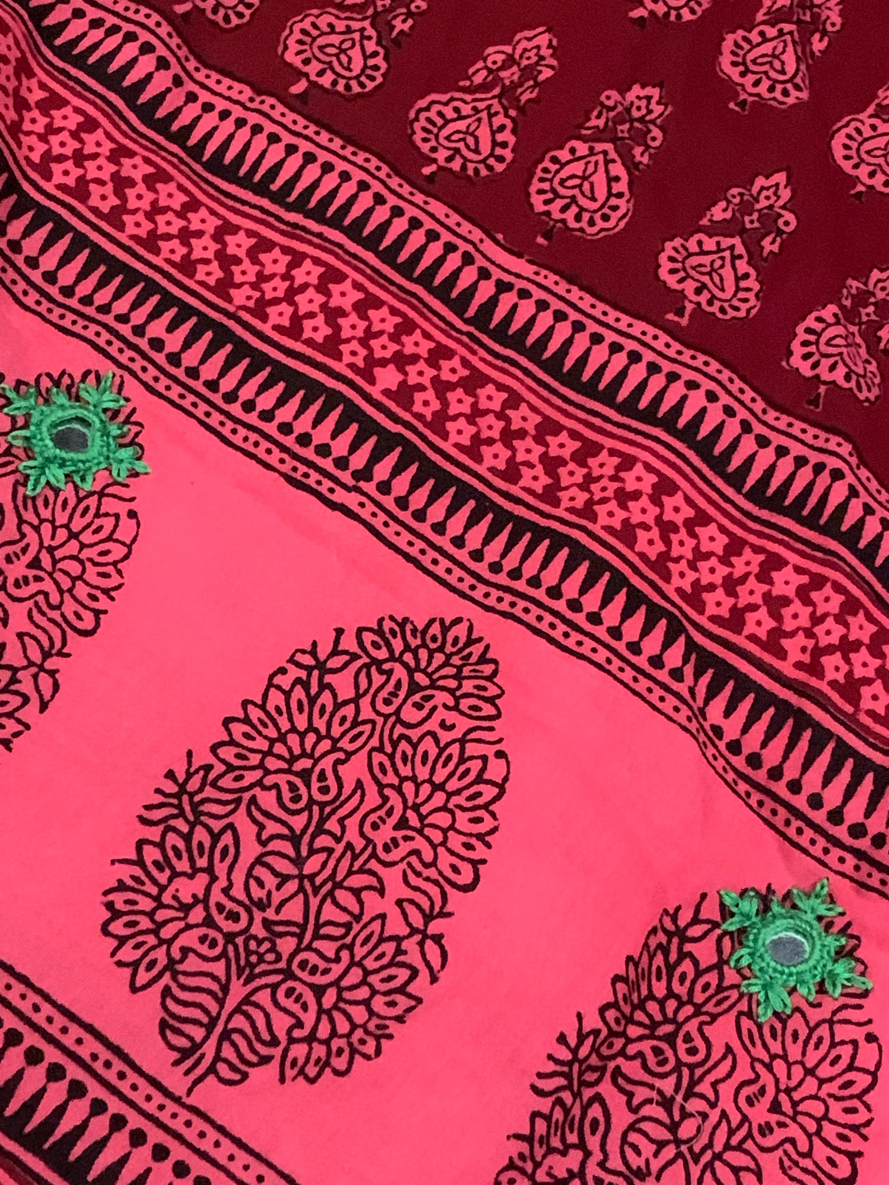 Natural Dyed Bagh Block Print Cotton Suit