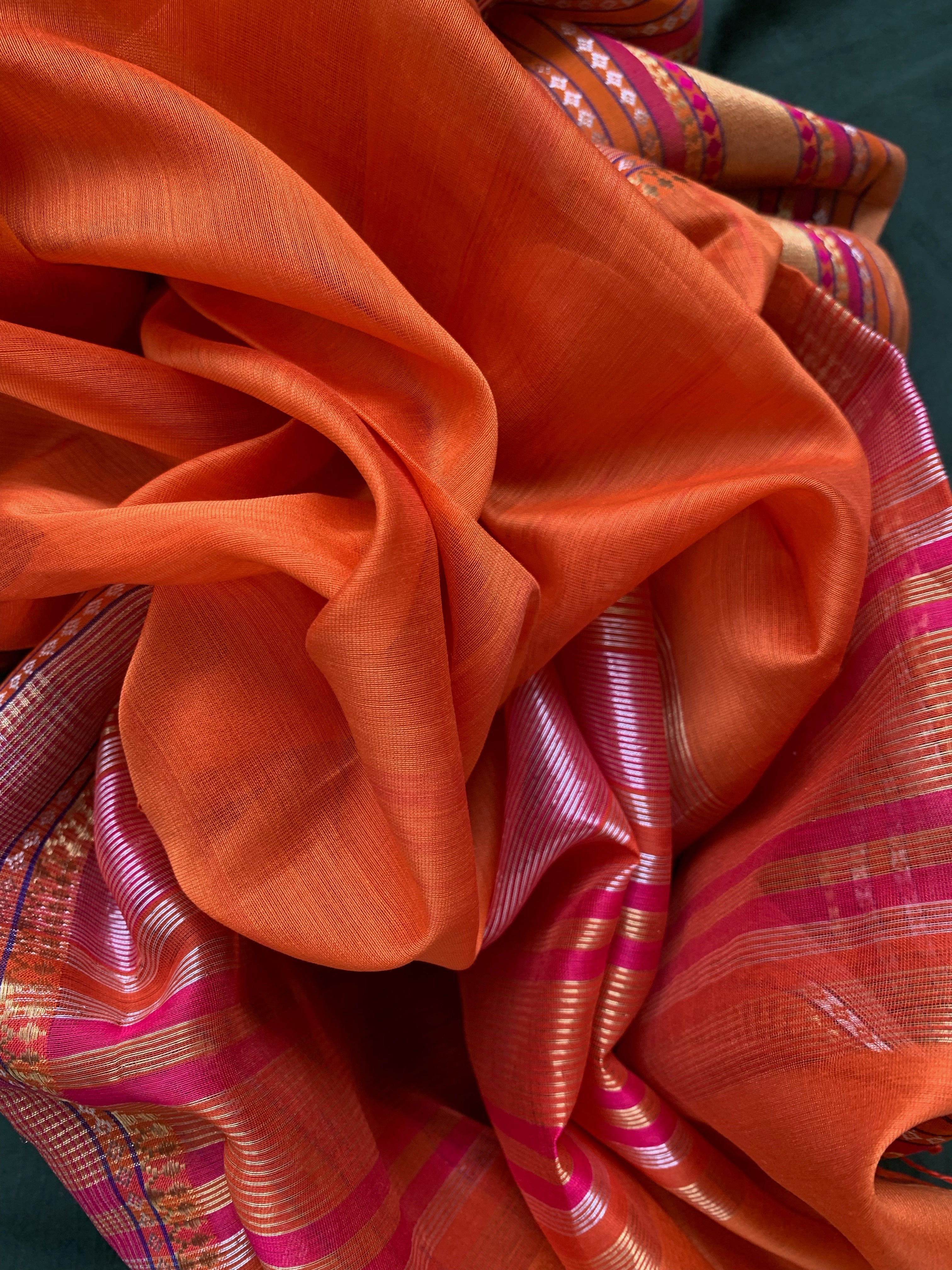 Handwoven Maheshwari Kurta dupatta set