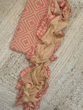Blush Coral Wool Pashmina Suit