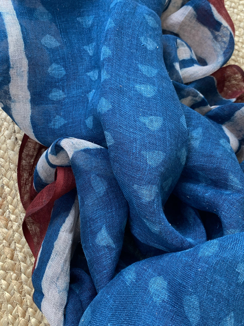 Handcrafted Linen Kurta Dupatta Set