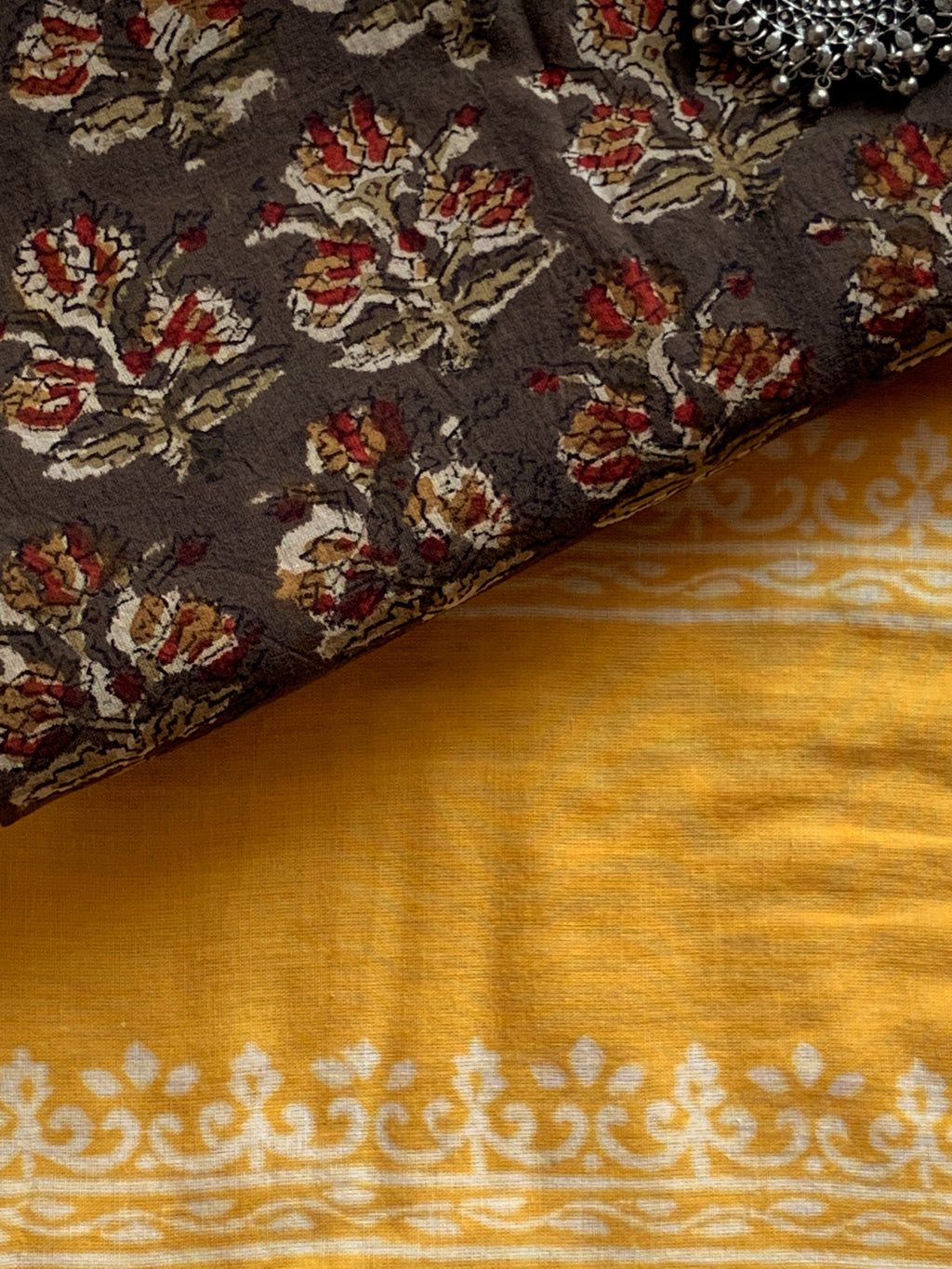 Handblock Printed Cotton Saree