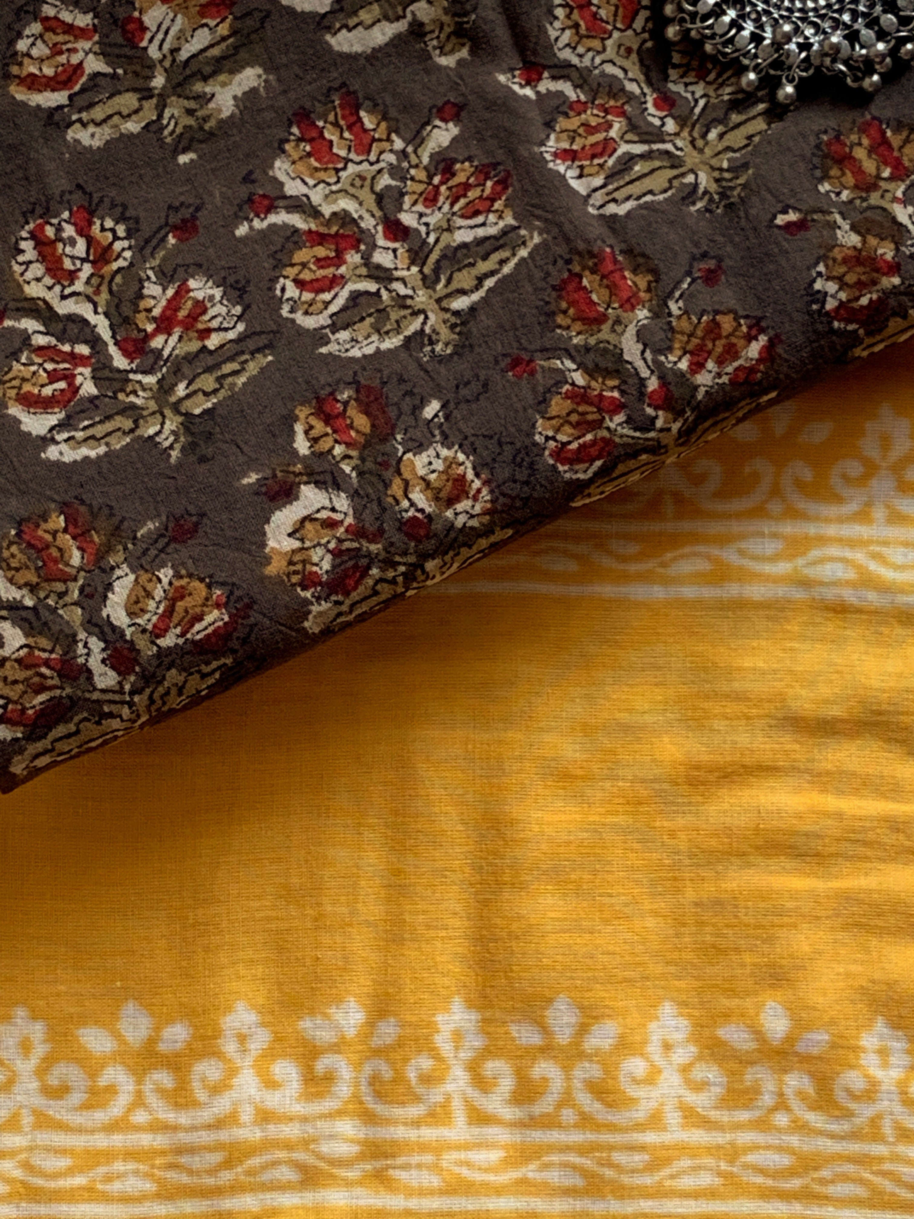 Handblock Printed Cotton Saree