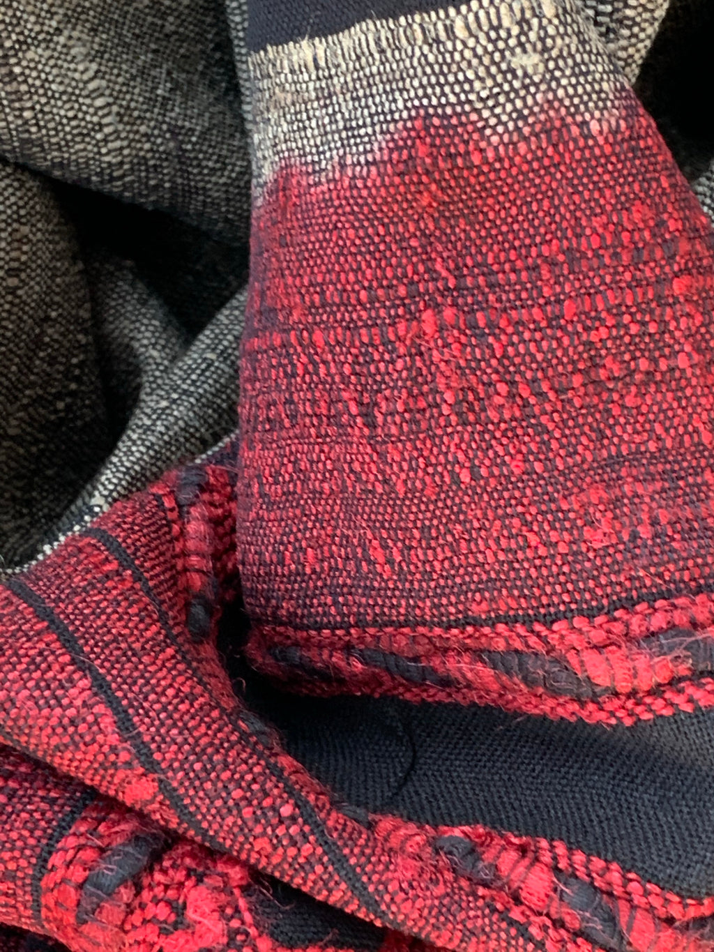 Handwoven Tussar Silk Cotton Bhujodi Kurta Dupatta Set