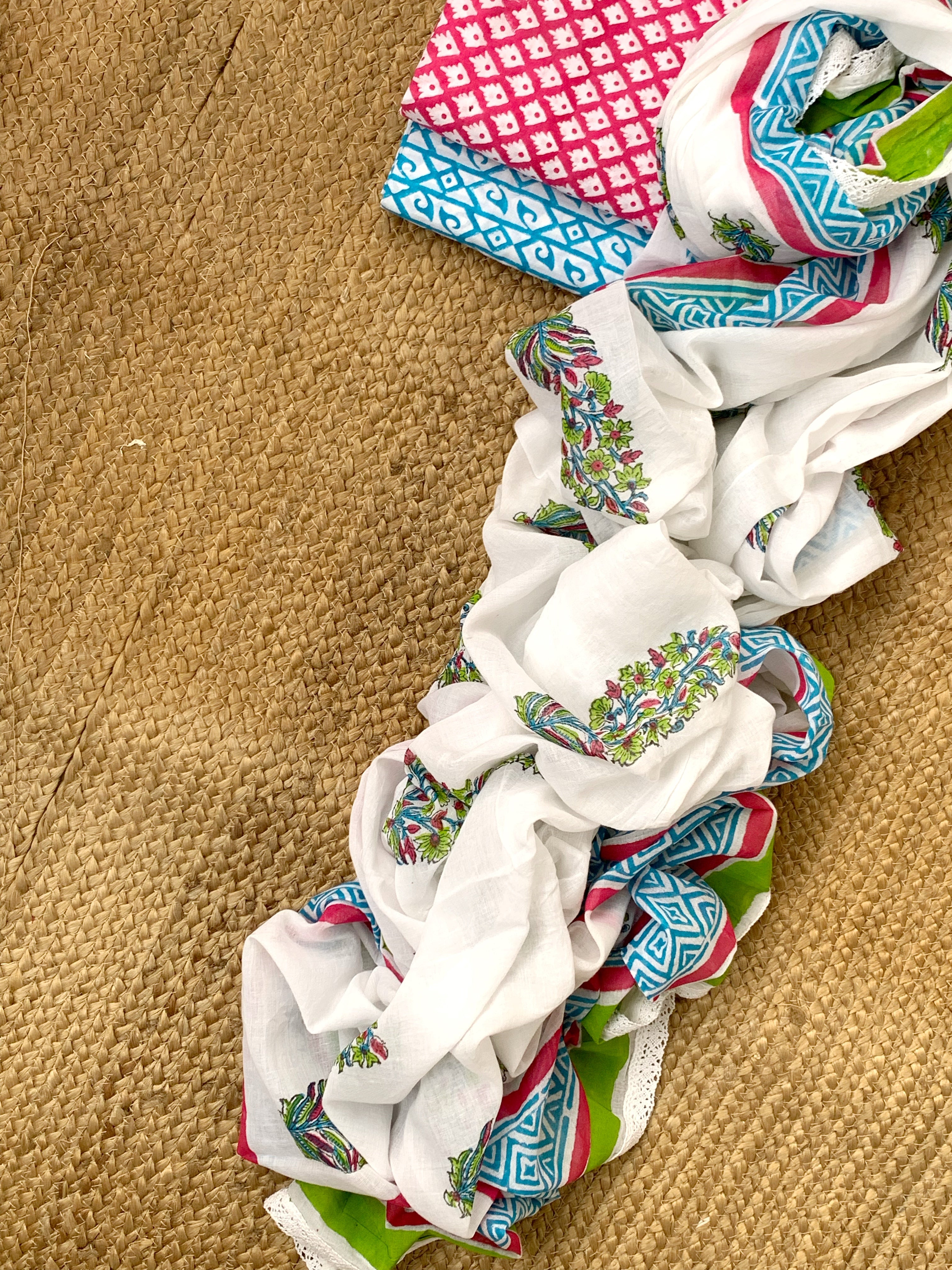 Handblock Cotton Suit