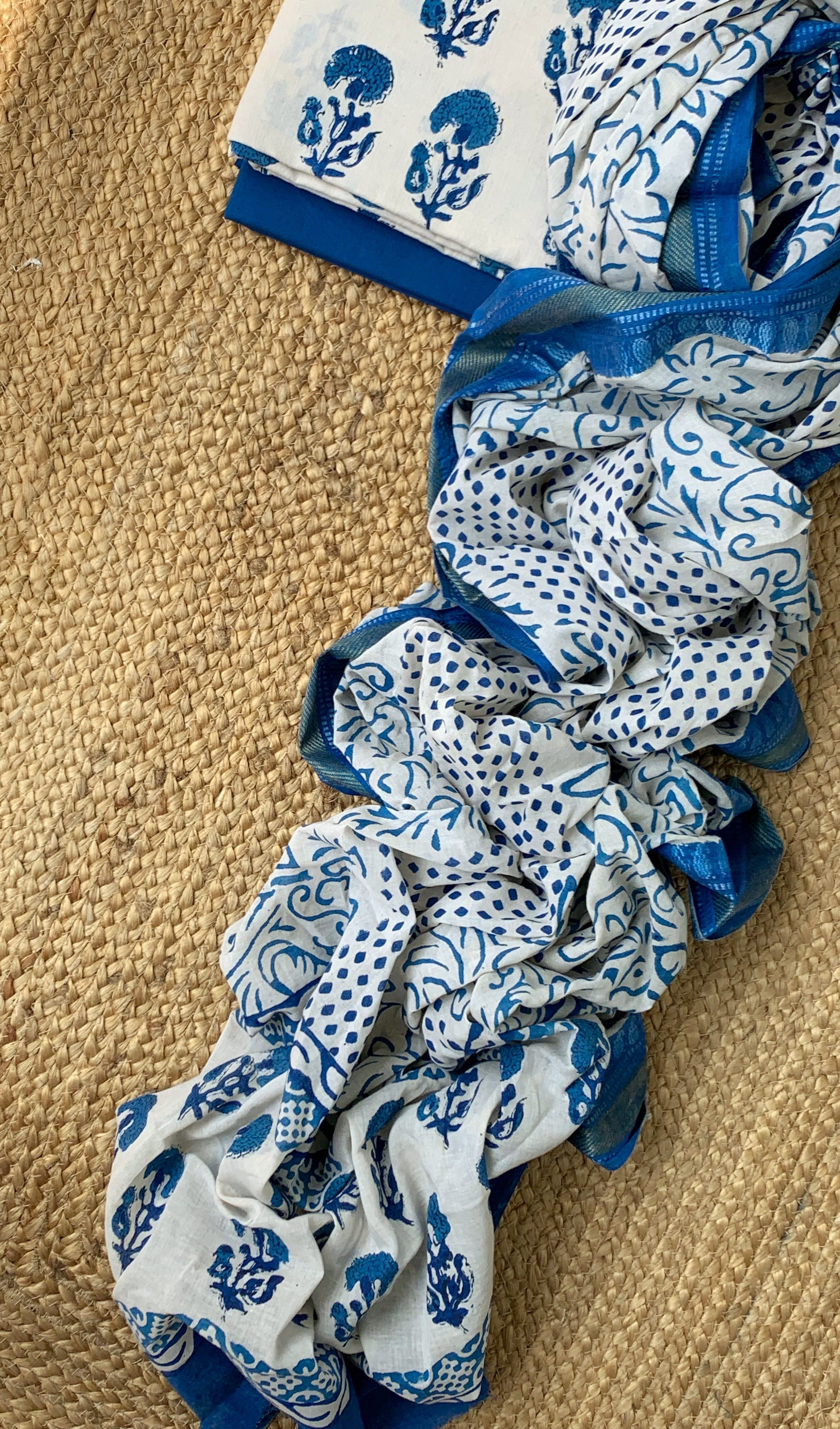 Handblock Cotton Suit