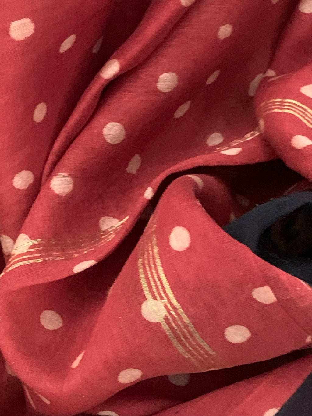 Handblock chanderi suit