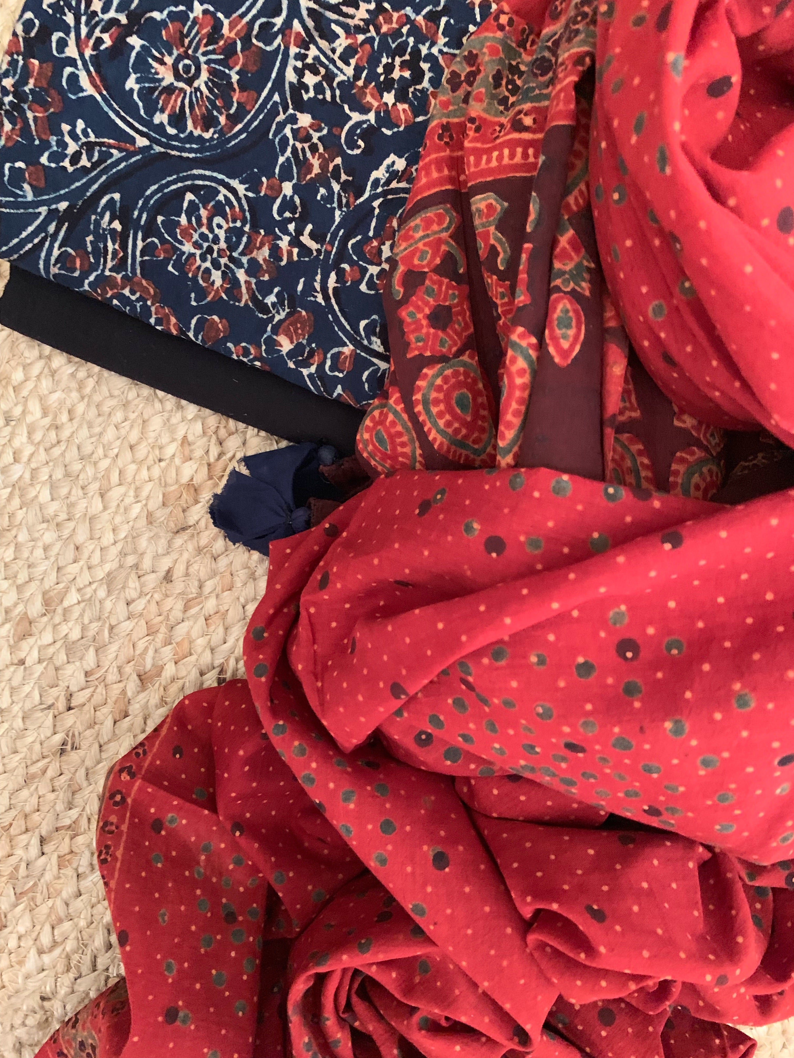 Handblock Ajrakh Suit