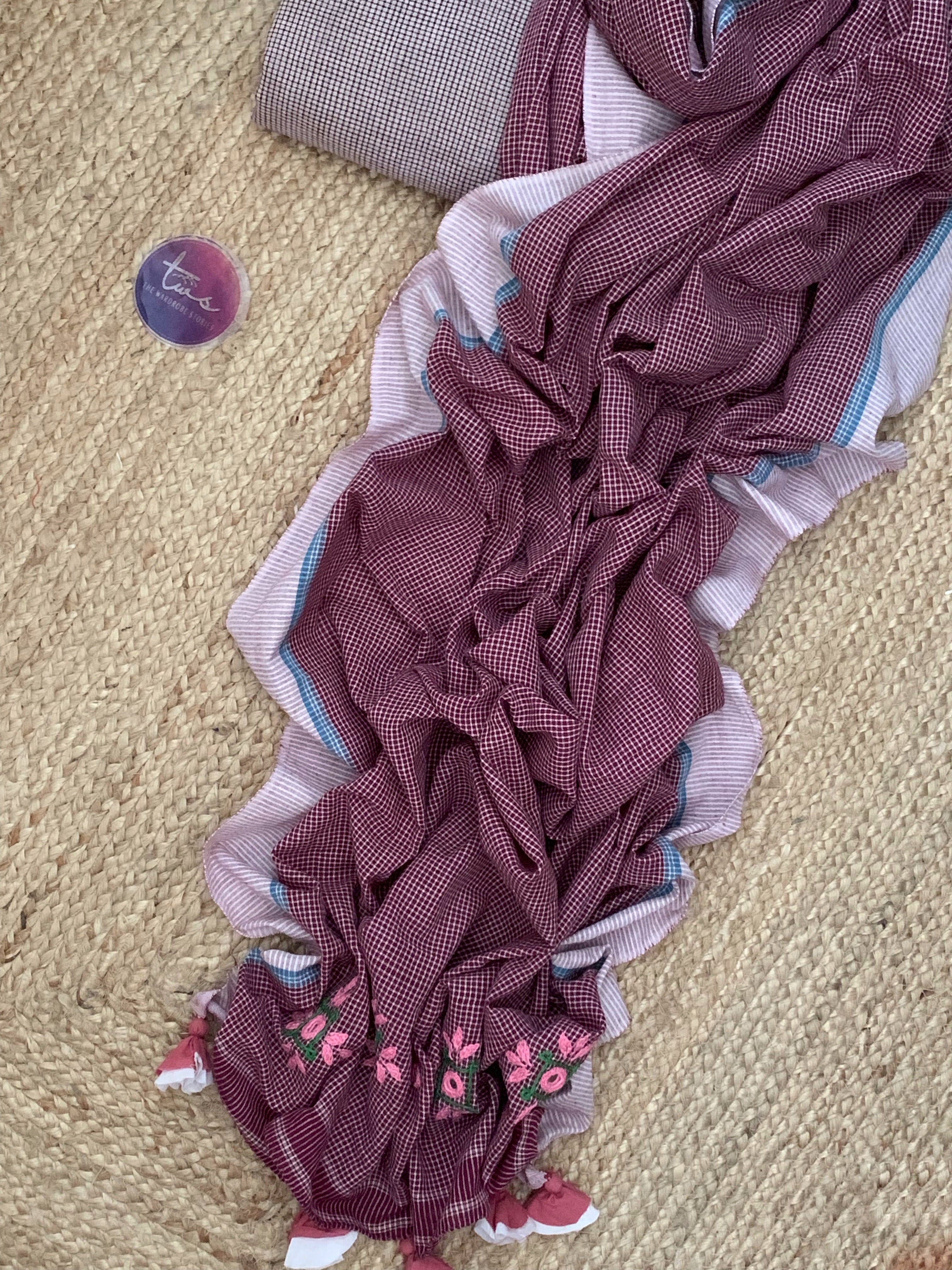 Handspun Handwoven Kurta Dupatta Set