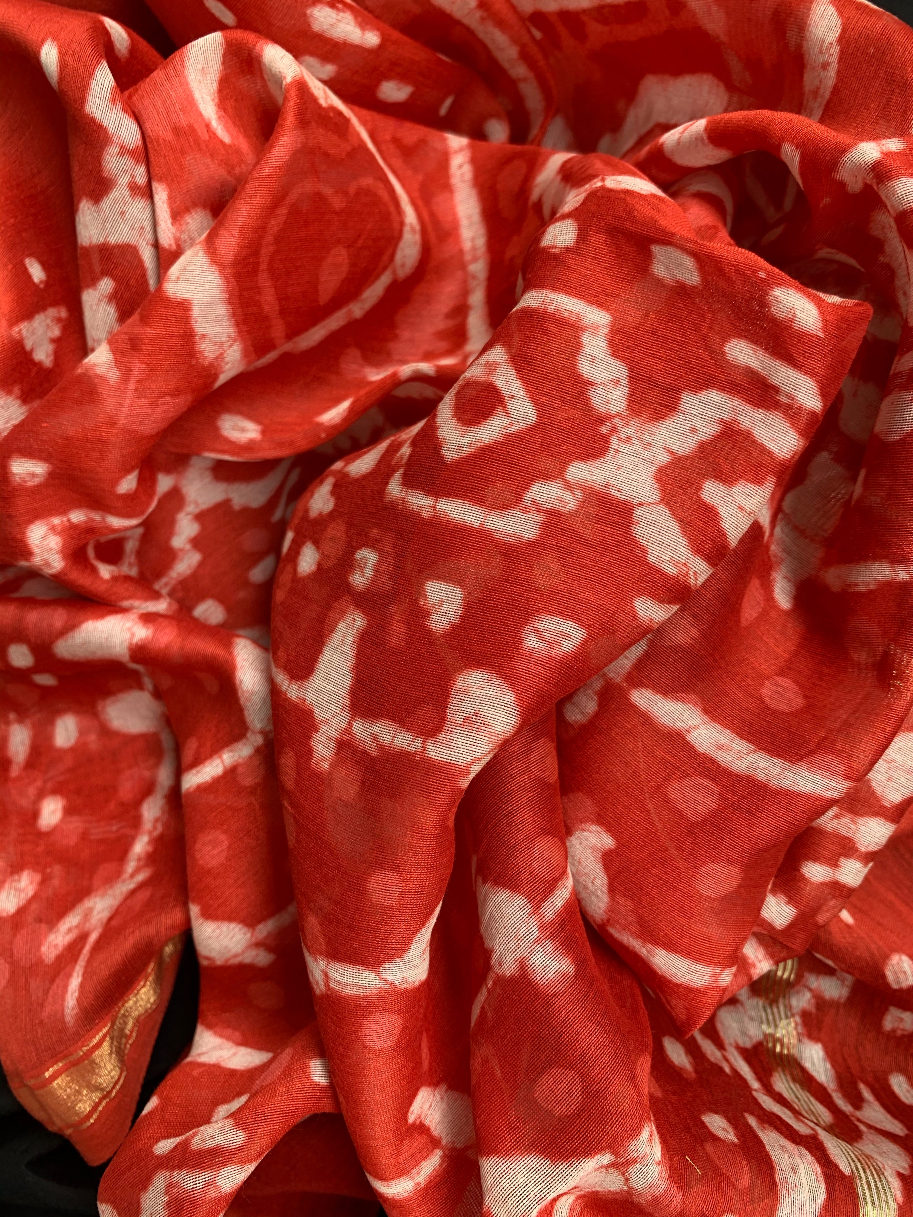 Handblock Chanderi Suit