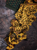 Handblock Ajrakh Cotton Suit