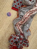 Handblock chanderi suit