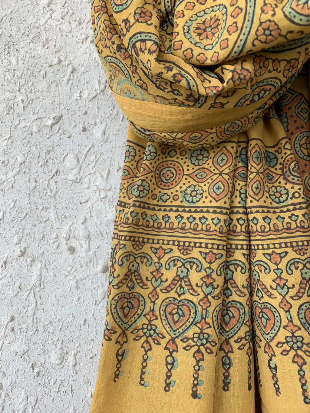 Handblock Ajrakh Dupatta