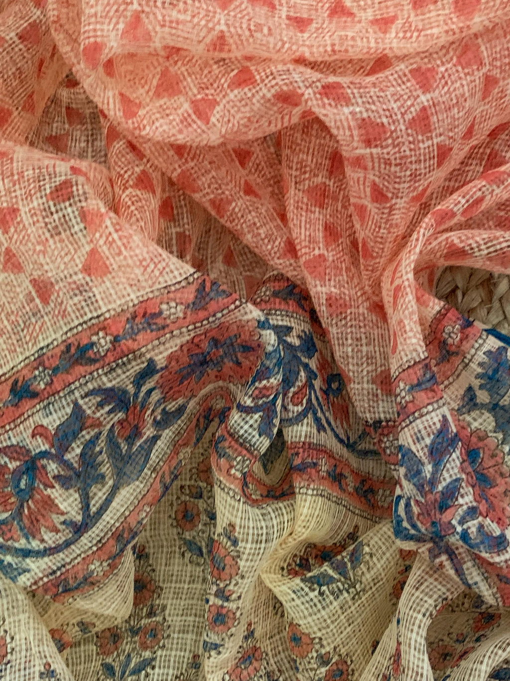 Blush Coral Handcrafted Kota Suit