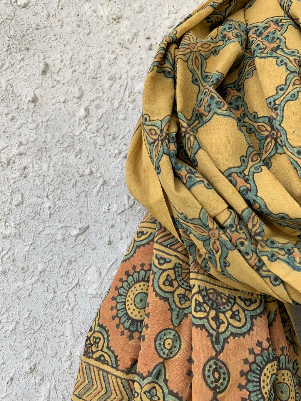 Handblock Ajrakh Dupatta