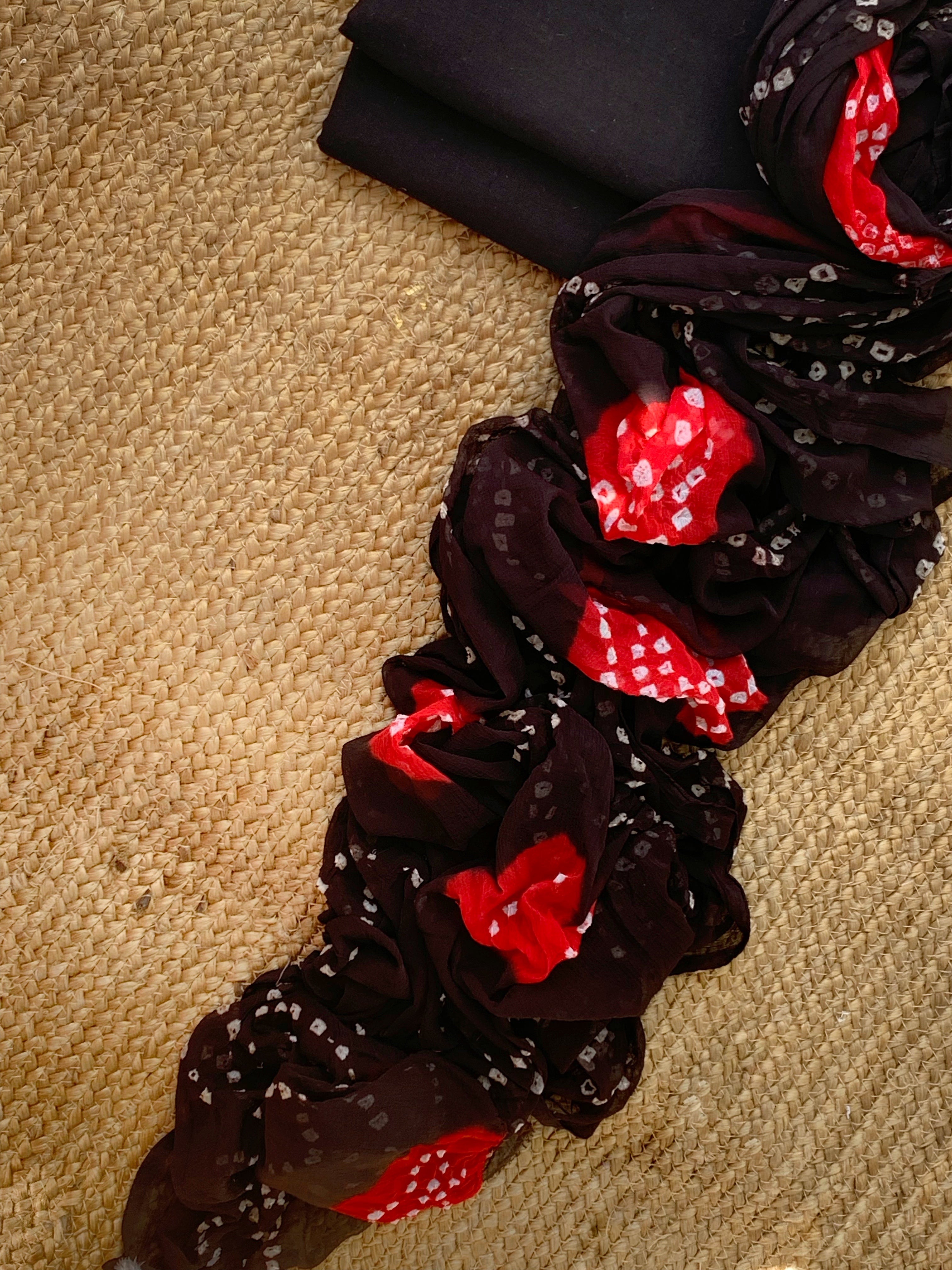 Handcrafted Cotton Chanderi Suit