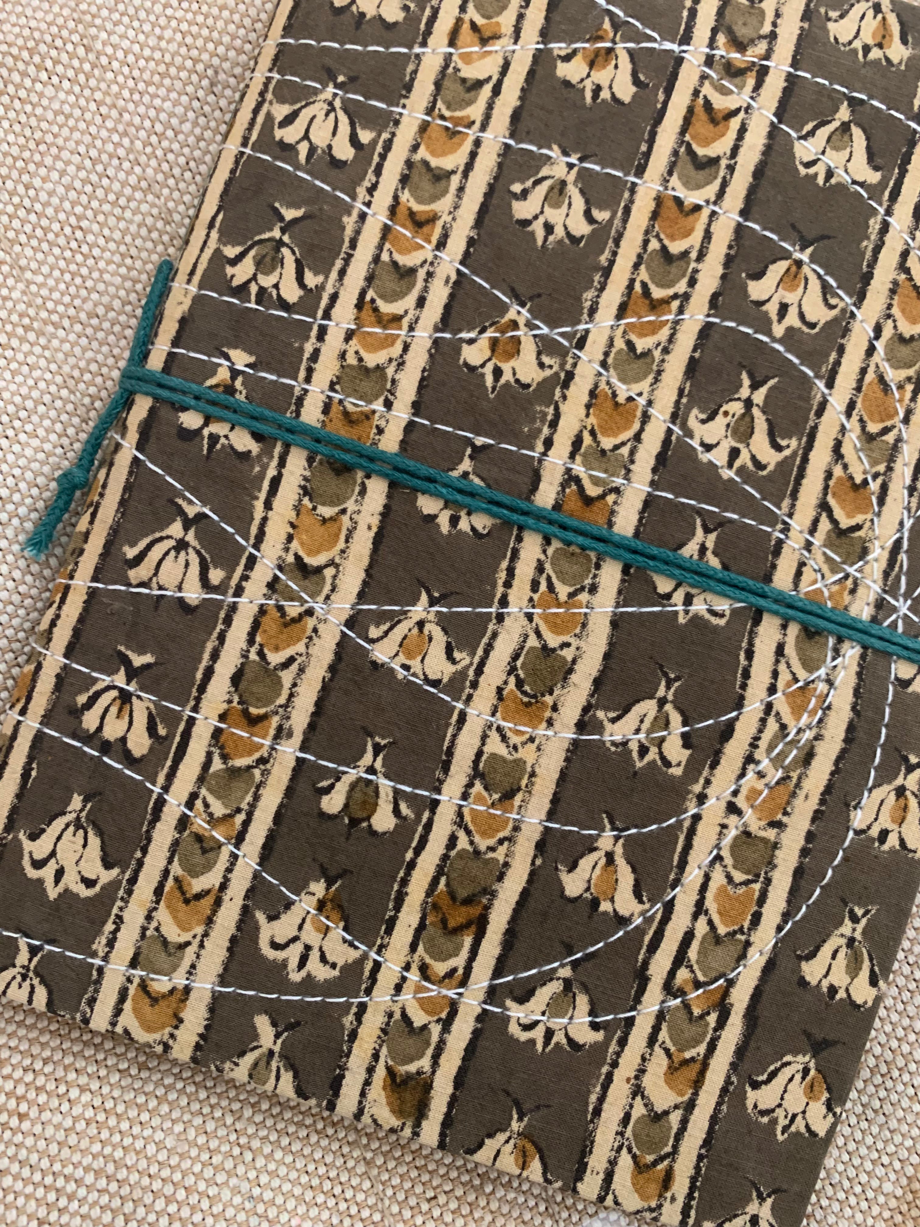 Hand Block Print Fabric Traditional Bahi - A5