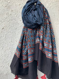 Handblock Ajrakh Dupatta