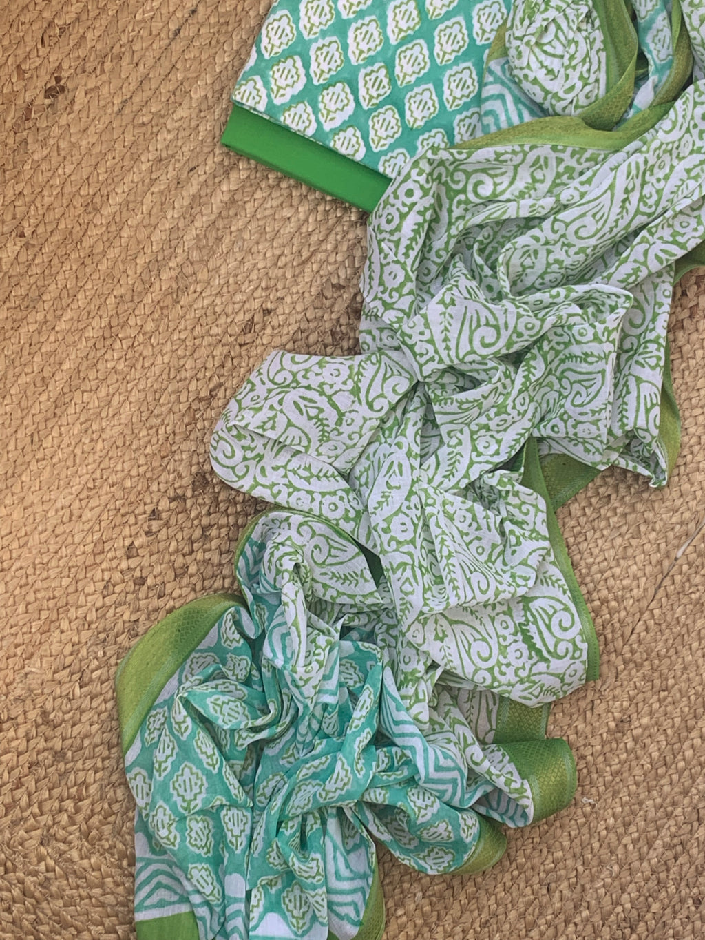 Handblock Cotton Suit