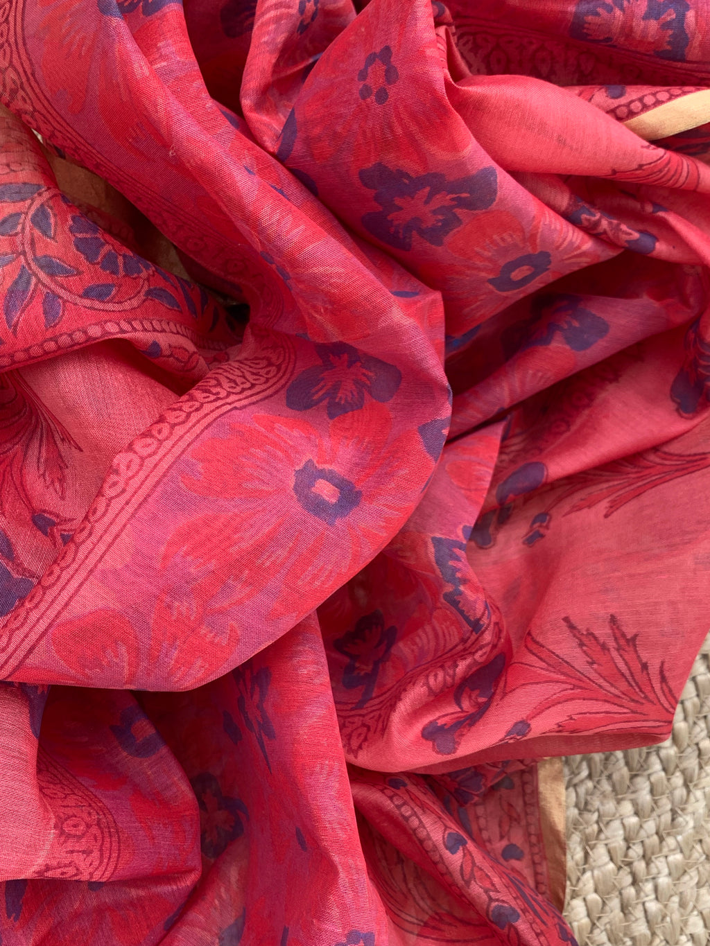 Handwoven Maheshwari Kurta dupatta set