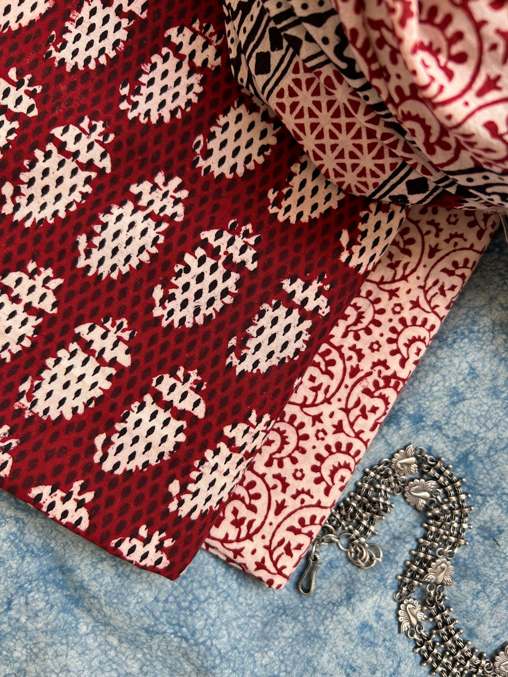 Natural Dyed Bagh Block Print Cotton Suit