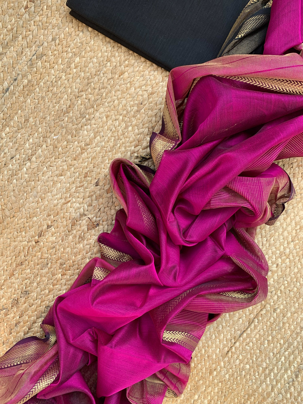 Handwoven Maheshwari Kurta dupatta set