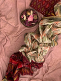 Handwoven Ikat Cotton Silk Kurta Dupatta Set