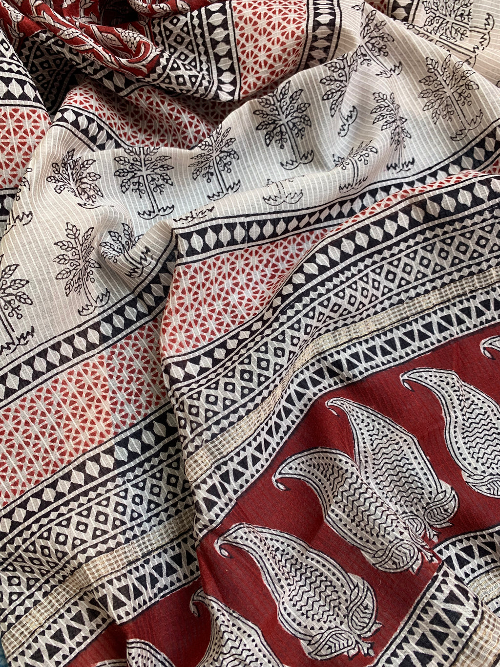 Handblock Maheshwari Bagh Suit