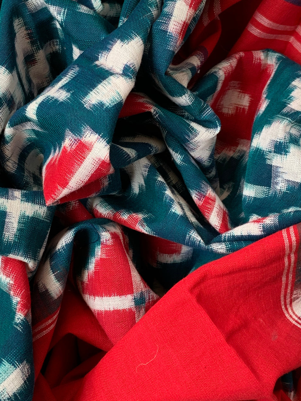 Handwoven Ikat Kurta  Dupatta set