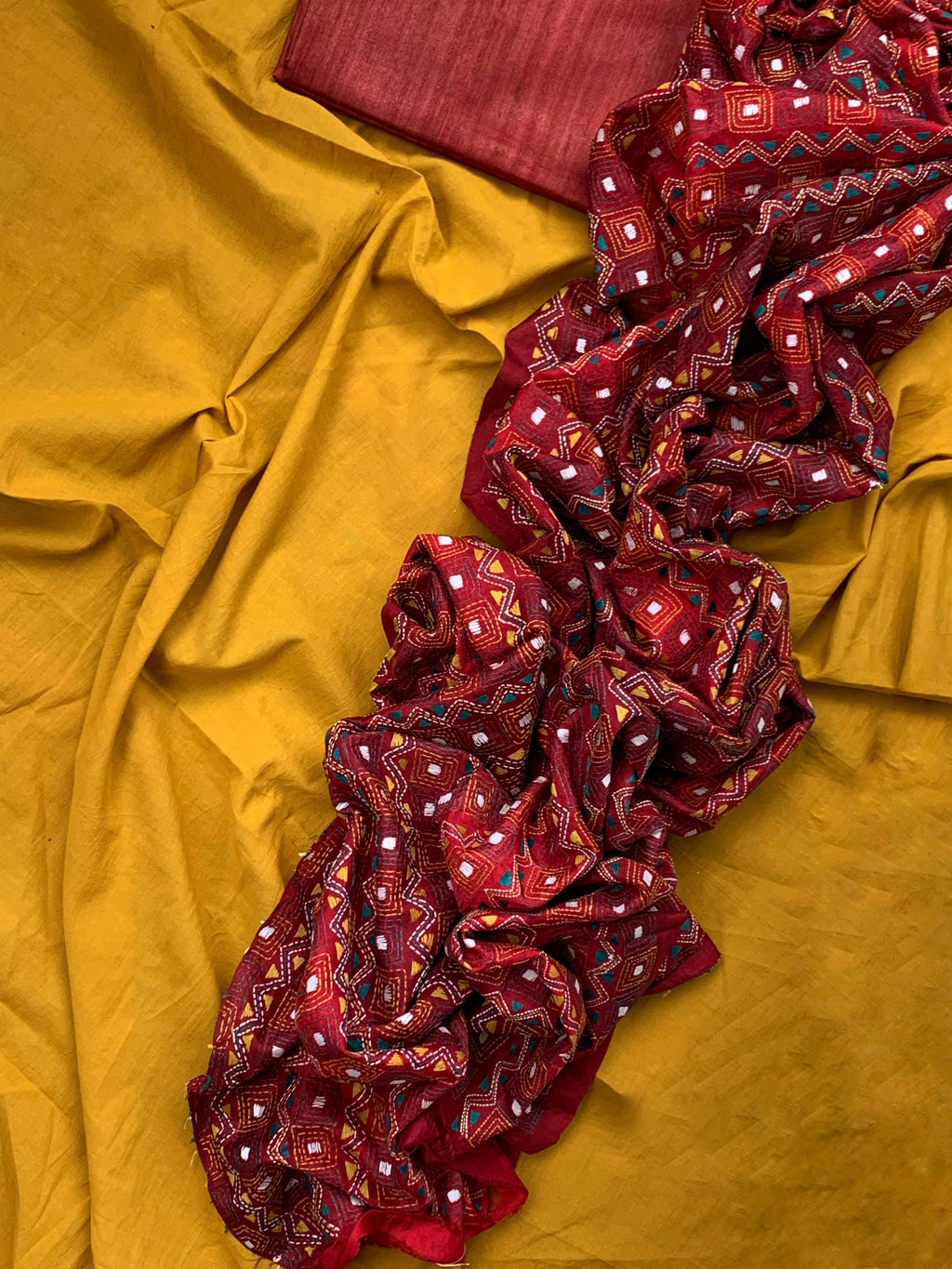 Handwoven Tussar Silk Kurta Dupatta Set