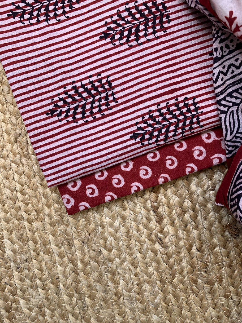 Natural Dyed Bagh Block Print Cotton Suit