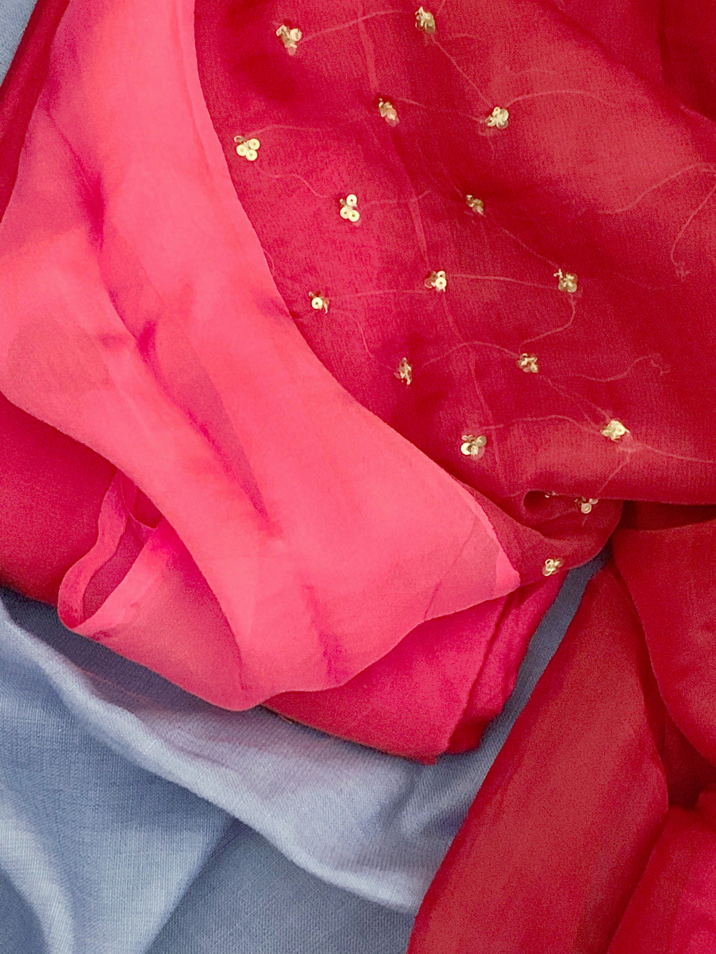 Cotton Silk Embroidered Suit