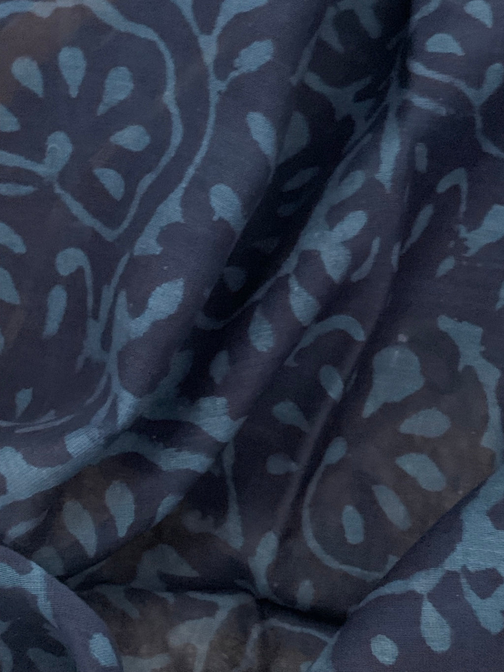 Handblock chanderi suit