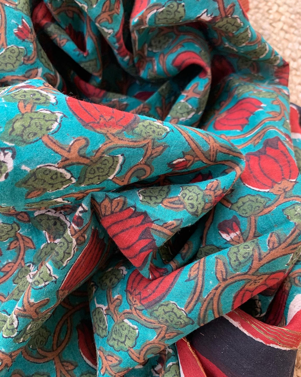 Handcrafted Cotton Chanderi Suit